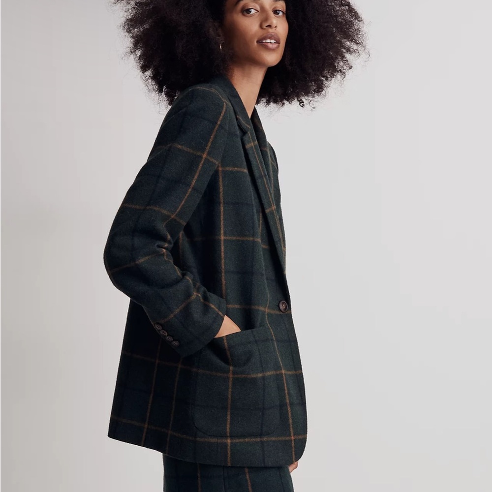 Madewell Larsen Blazer in Windowpane - Picture 7 of 8